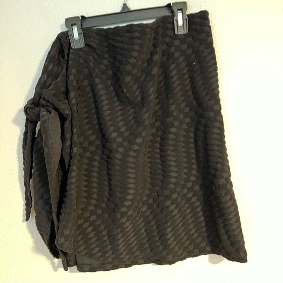 New Good American Leg Days Sarong Black Beach Swim Cove Up Women's size 2X-5X - Picture 1 of 4